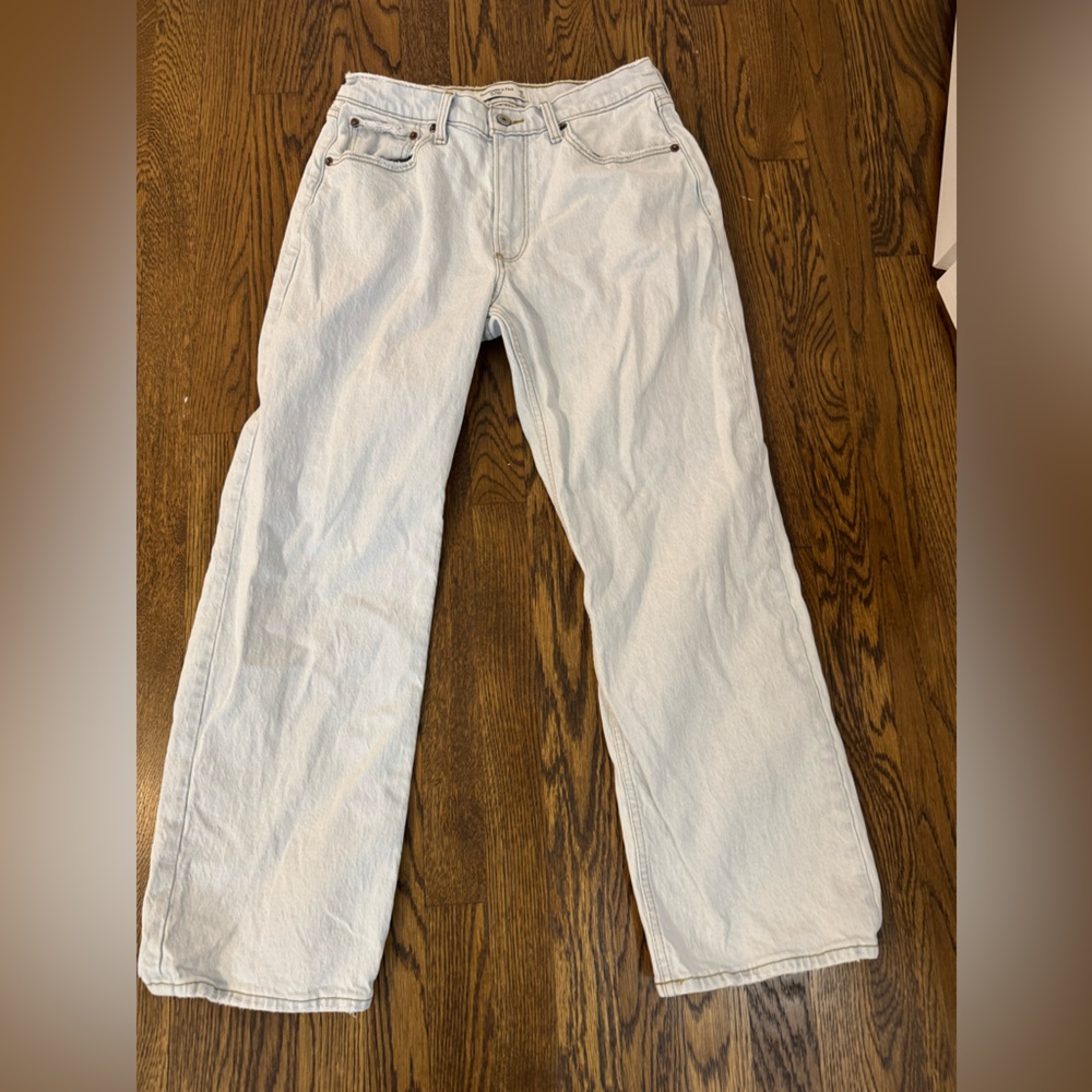 Abercrombie mid rise baggy jean